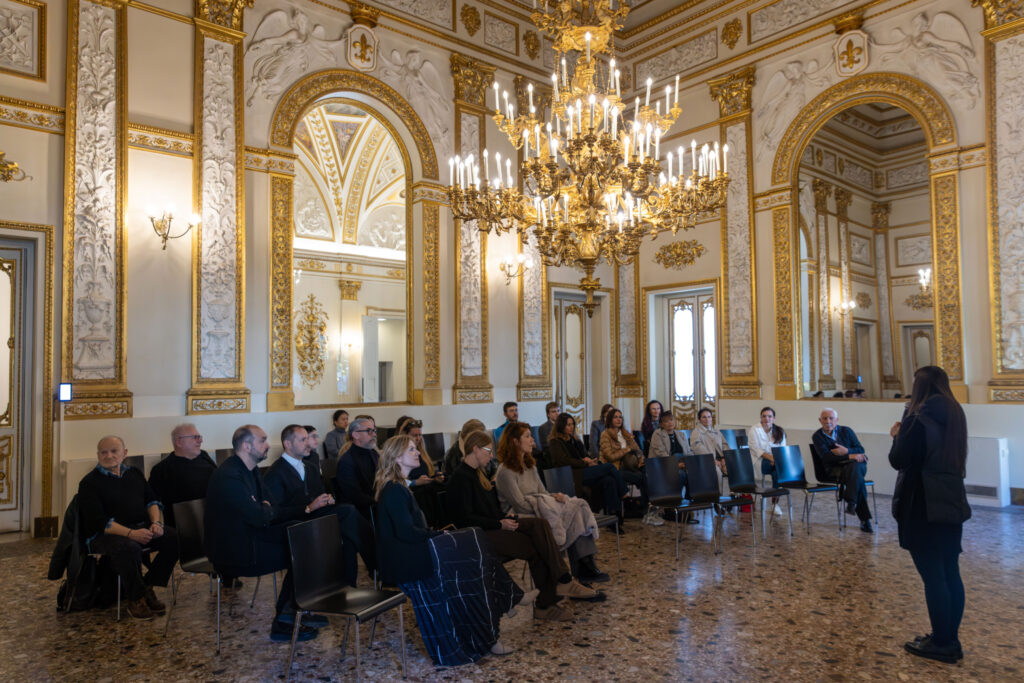 Cerimonia per la consegna della prima Davide Renne Scholarship a Polimoda, foto di Riccardo Bartalucci