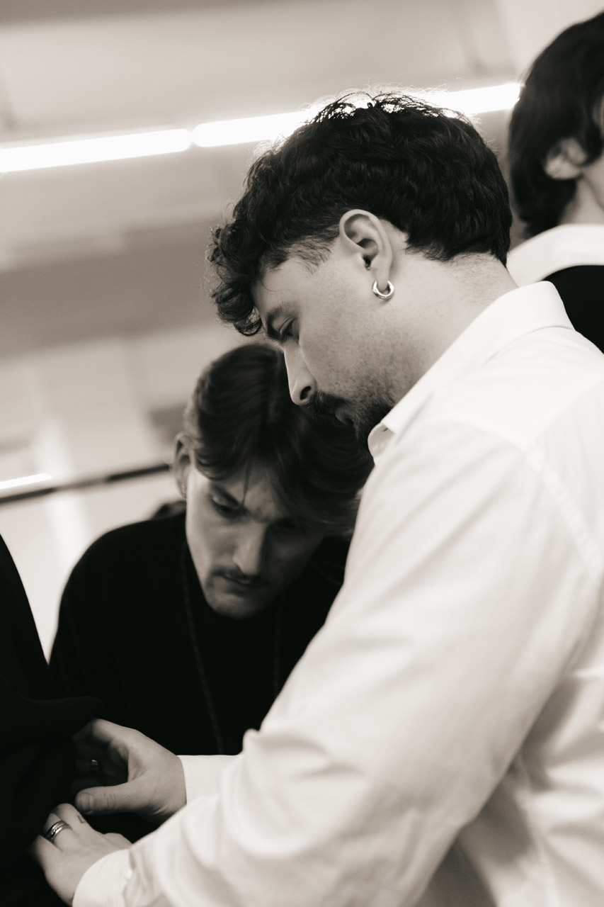 Domenico Orefice FW 2026/2027 backstage.