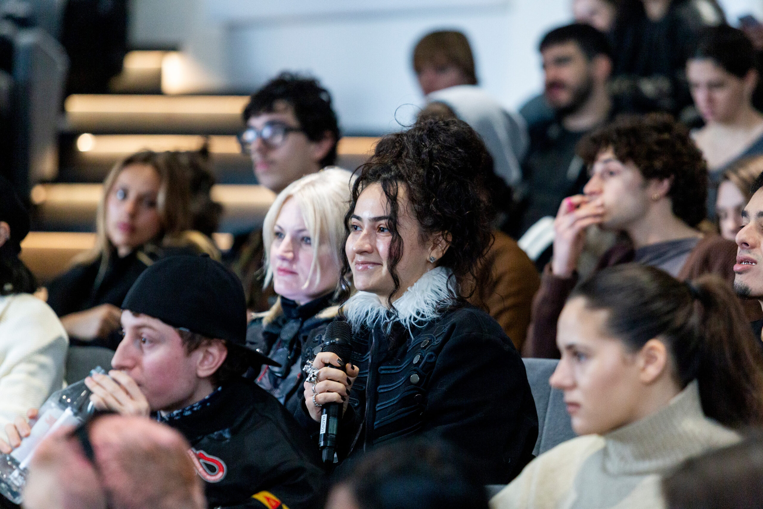 Hed Mayner, guest lecture “The Moving Silhouette: Fashion as a Living Form”. Photo by Serena Gallorini.