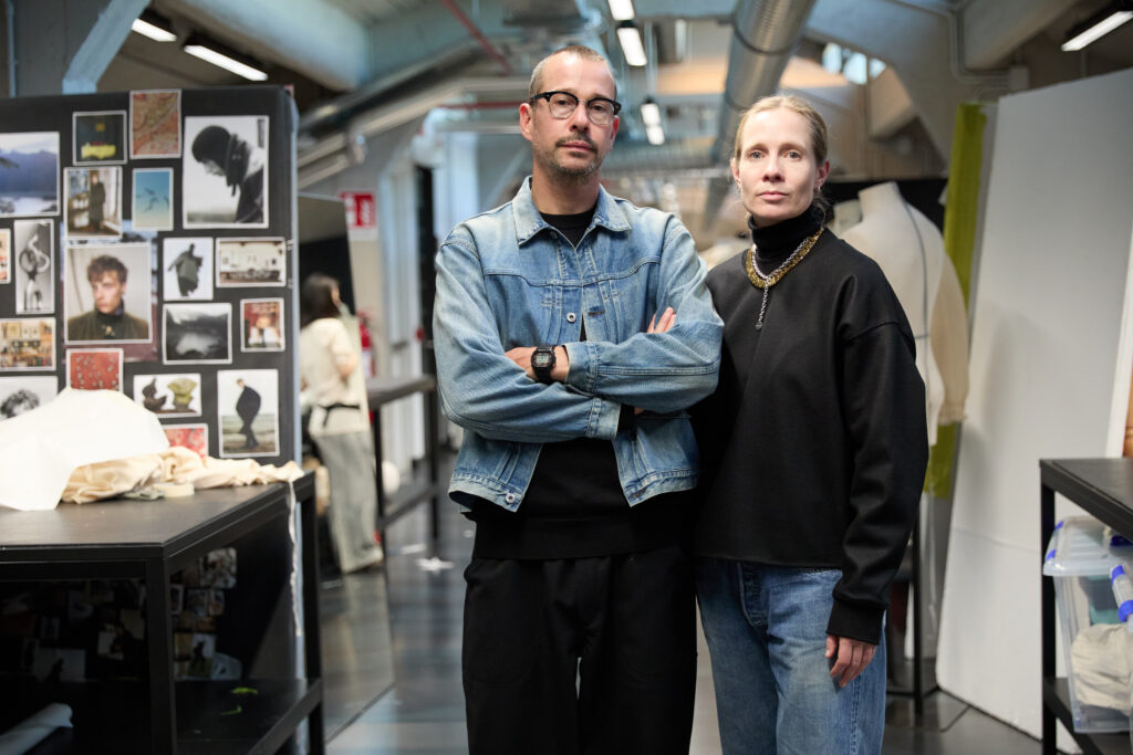 Luke and Lucie Meier at Polimoda, mentors of the Fashion Design undergraduate. Ph Serena Gallorini