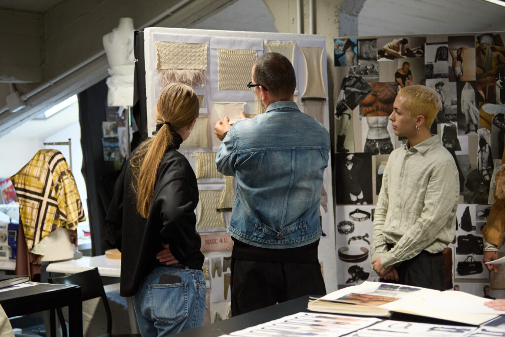 Luke and Lucie Meier at Polimoda, mentors of the Fashion Design undergraduate. Ph Serena Gallorini