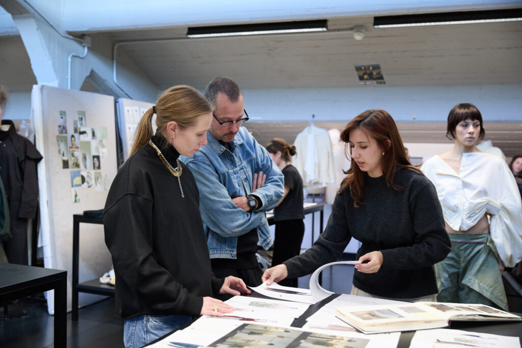 Luke and Lucie Meier at Polimoda, mentors of the Fashion Design undergraduate. Ph Serena Gallorini