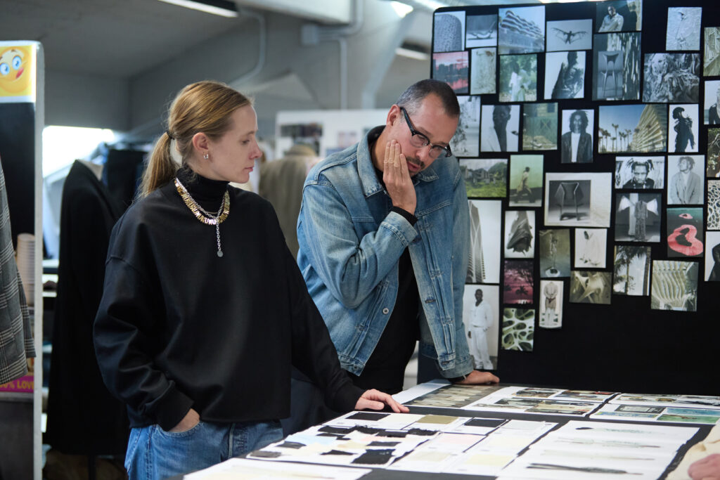 Luke and Lucie Meier at Polimoda, mentors of the Fashion Design undergraduate. Ph Serena Gallorini