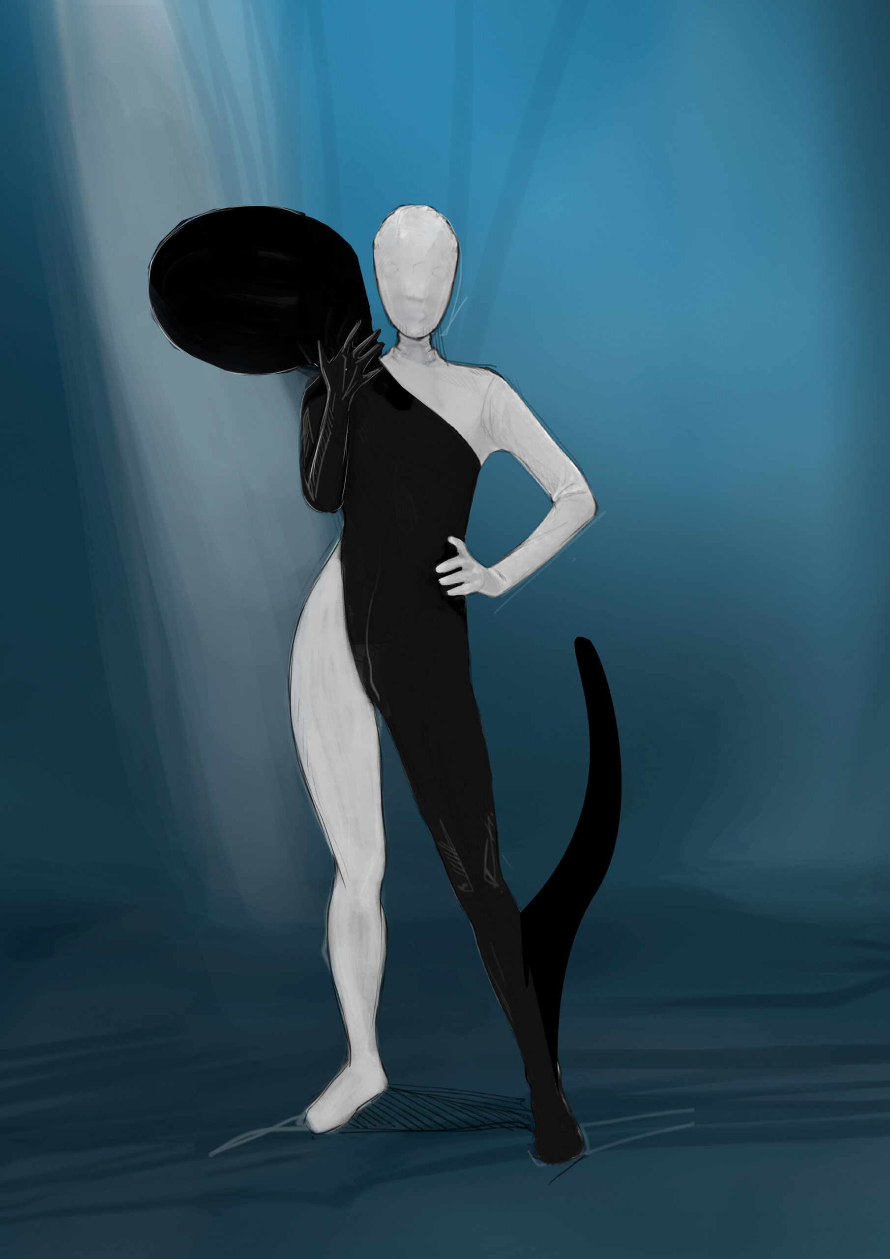 "Semi minima", sketches for the musical note dance troupe of the “Fantasy” segment