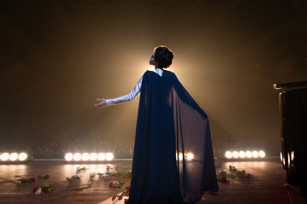 Still from the film MARIA by Pablo Larraín. Courtesy of CINEBO and Faliro House