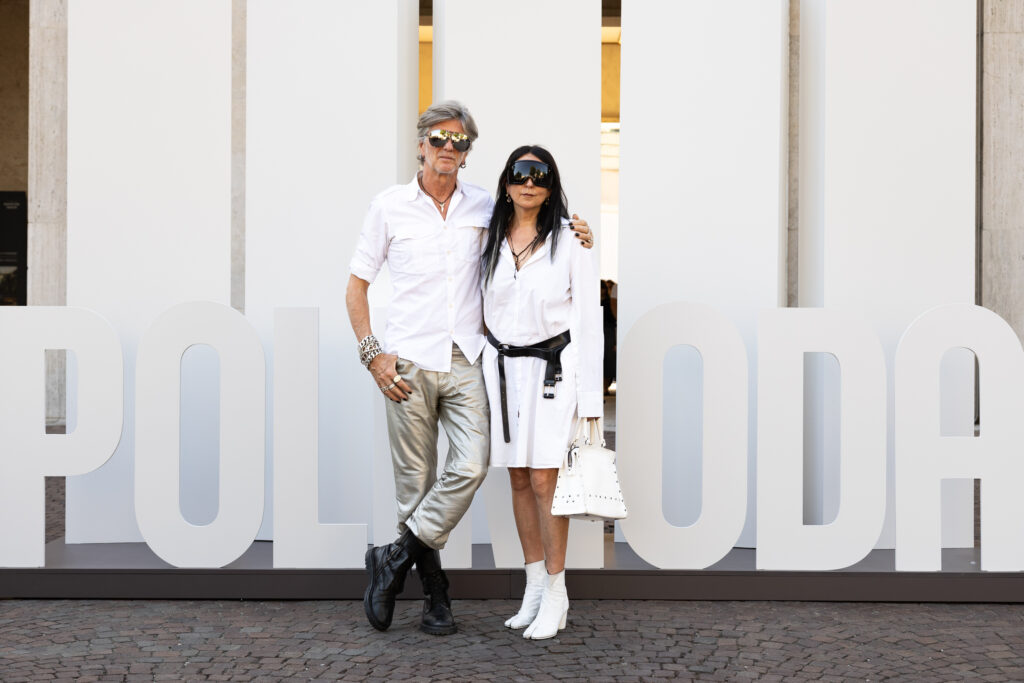 An Vandevorst with Filip Arickx at Polimoda Graduate Show 2026. Photo Patrizio Marcocci