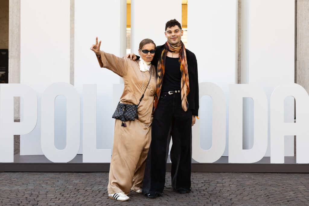 Eva Cavalli with Filippo Cavalli at Polimoda Graduate Show 2026. Photo Patrizio Marcocci