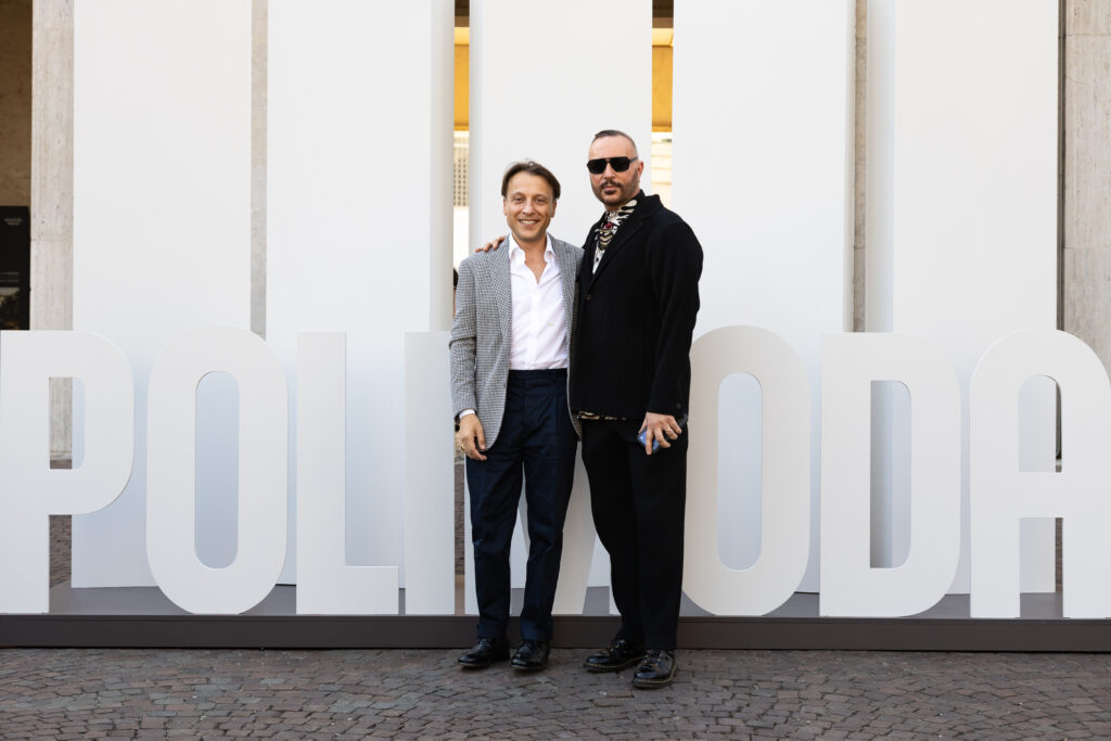 Massimo Cantini Parrini with Luigi Giannetta at Polimoda Graduate Show 2026. Photo Patrizio Marcocci