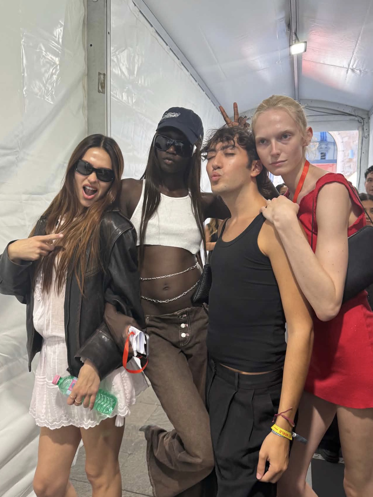 Amelia Grey, Anok Yay, Riccardo Rinaldi, and Alex Consani.
