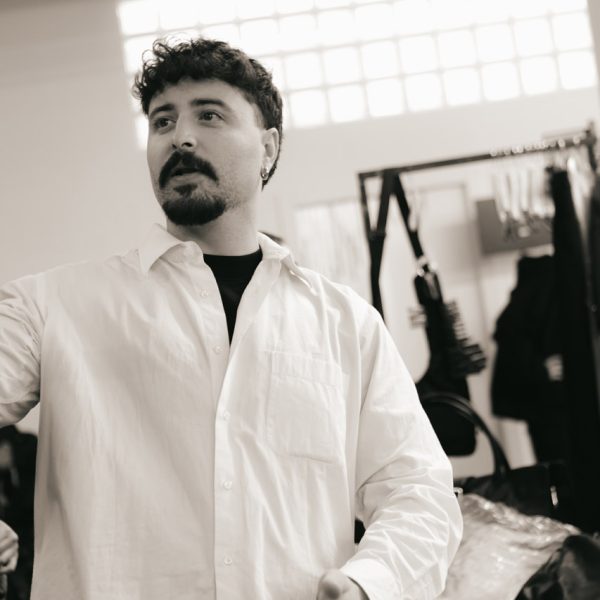 Domenico Orefice during FW 2026/2027 backstage.