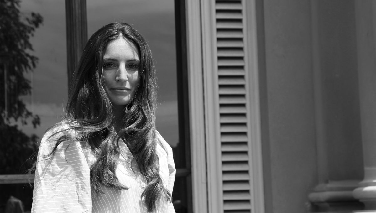 Gaia Rialti shooting for Menaboh at Villa Campus