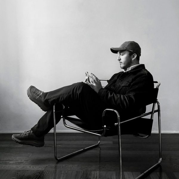 Hatem Ben Hassine on a casting set